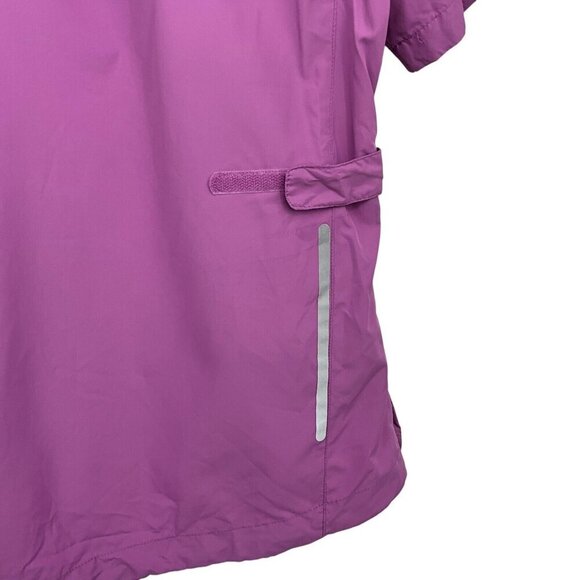 Abacus Outdoor Women's Packable Jacket Fuchsia Pink Size L Short Sleeve Hood - Picture 8 of 11